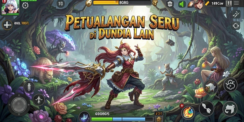 Gameplay intens dan menantang di dunia petualangan 8G8G.