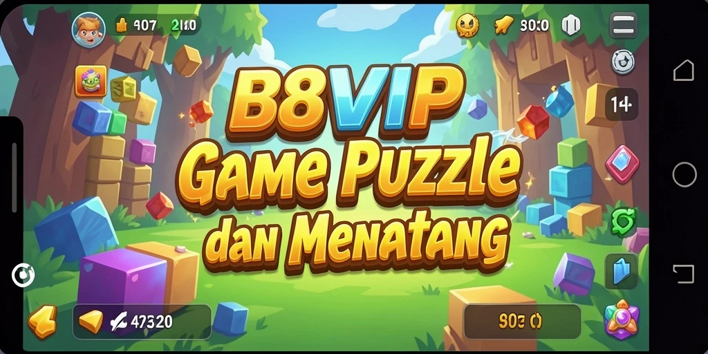 Screenshot gameplay B8VIP menampilkan teka-teki yang menantang dan interaktif.