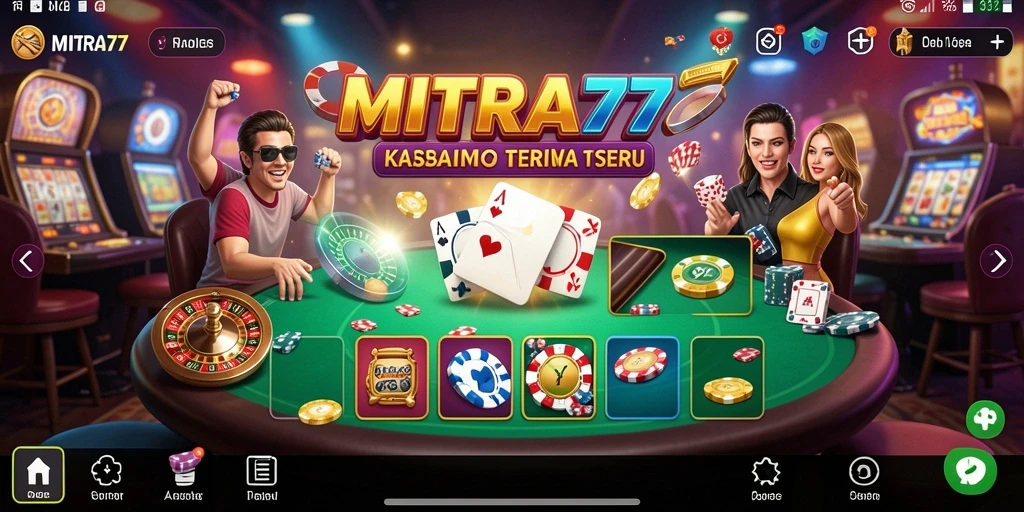 Tampilan menarik gameplay Kasino yang mengasyikkan.