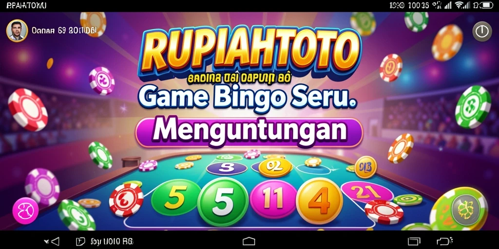 Tampilan gameplay menarik dari RUPIAHTOTO saat bermain Bingo.