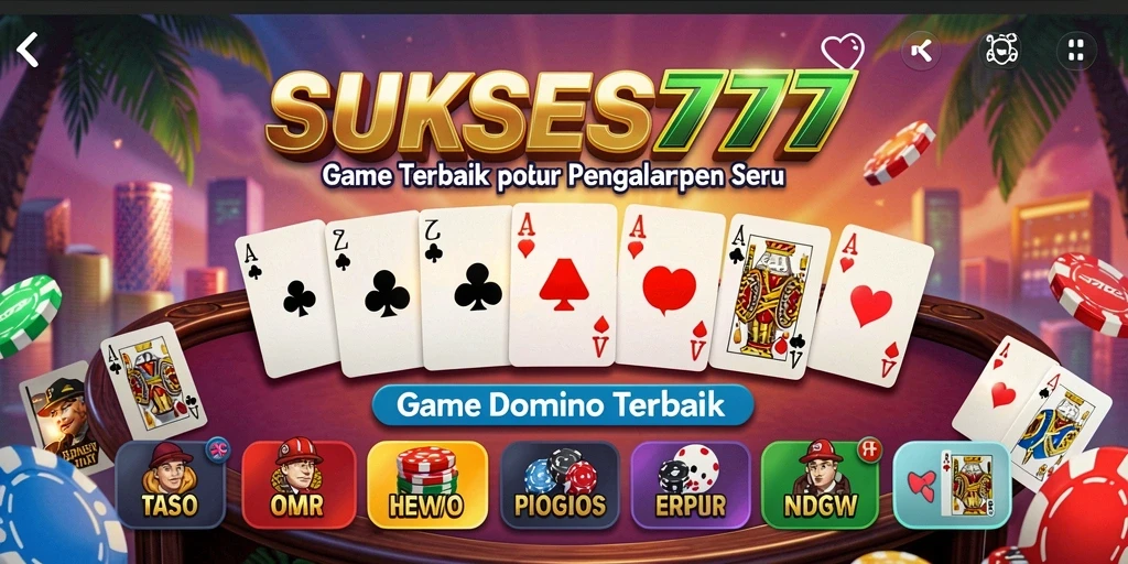 Tampilan gameplay SUKSES777 yang mendebarkan dan interaktif.