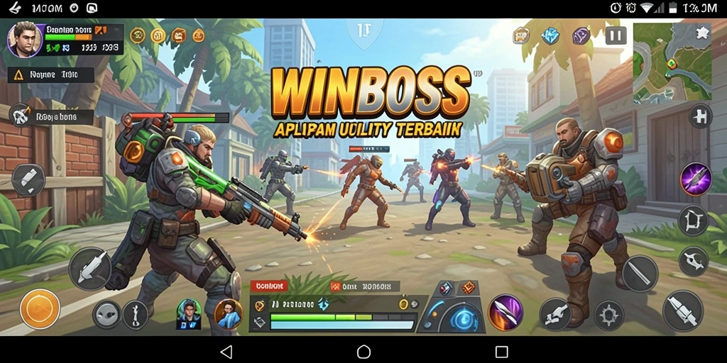 Screenshot WINBOSS menampilkan tampilan antarmuka pengguna yang sederhana dan fungsional.