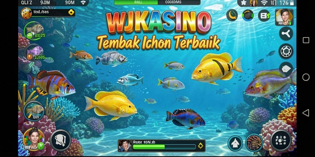 Tampilan gameplay seru dalam WJKASINO saat menangkap ikan.